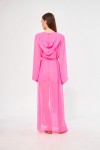 Majoristik Kimono - Pembe Kapşonlu